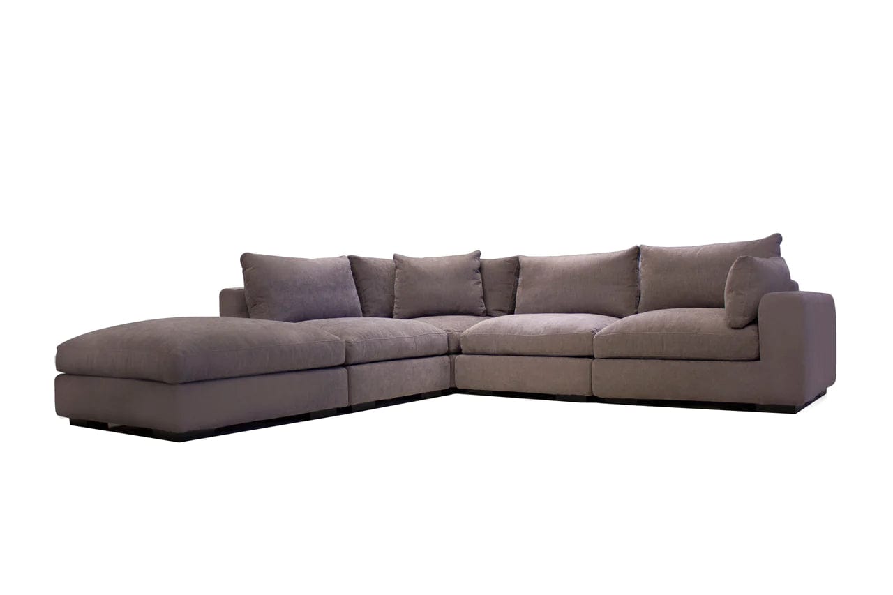 Mobital USA Onza Lsf/Rsf Sectional Porcini Fabric - Essential Livingroom