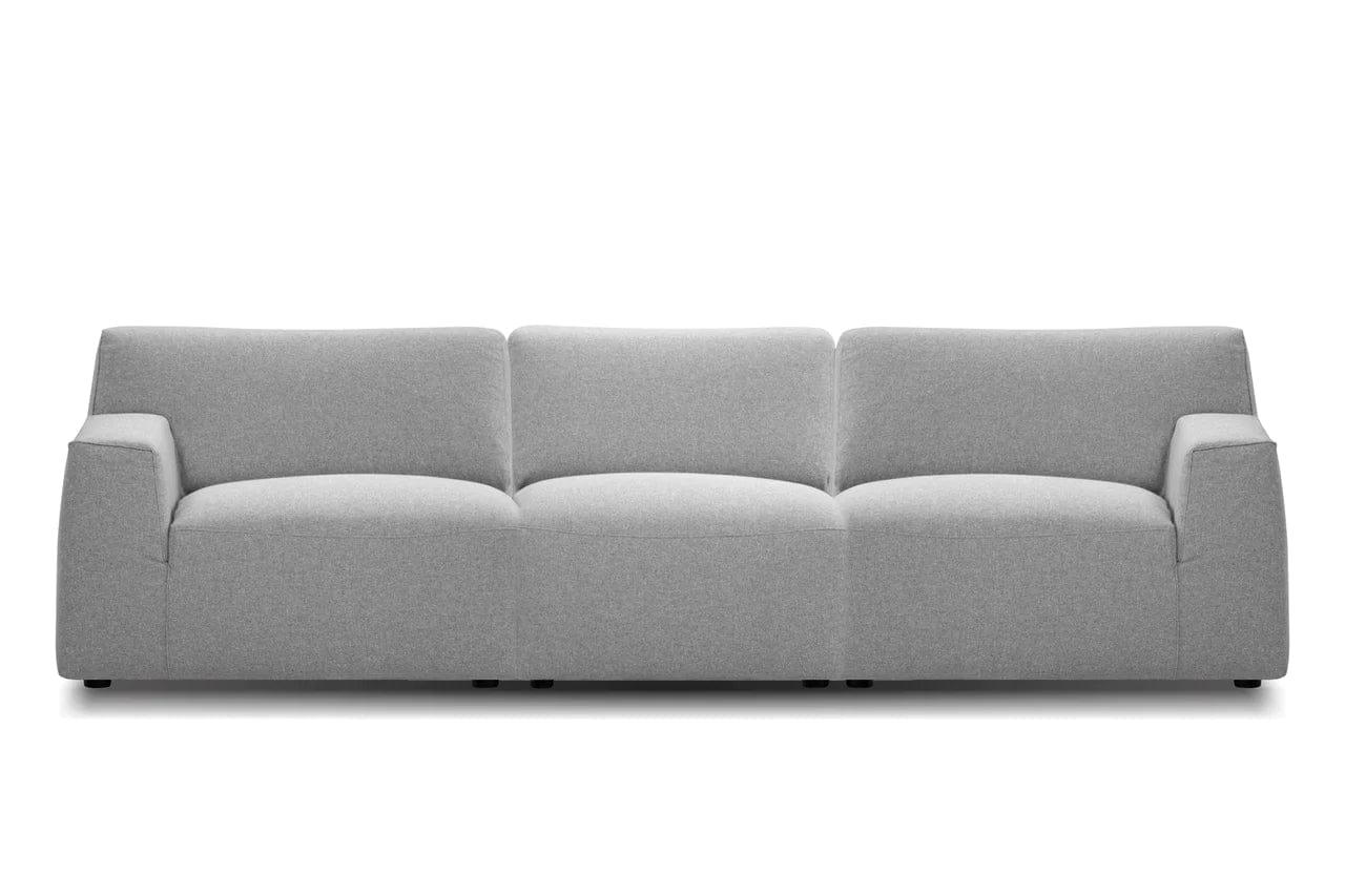 Mobital USA Scoop Sofa Heather Grey Fabric SOF-SCOO-HEAT- - Essential Livingroom