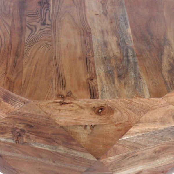 Benzara Diamond Shape Acacia Wood Coffee Table With Smooth Top, Natural Brown UPT-183796