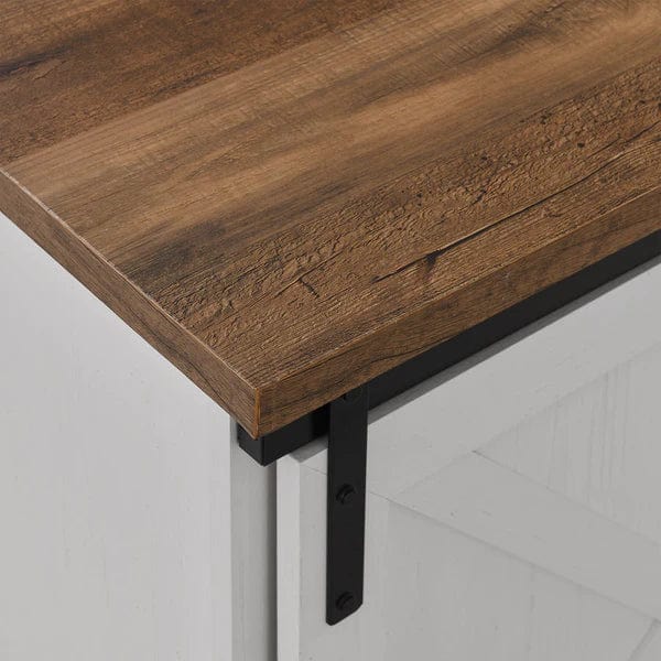 Walker Edison 70" Sliding Barn Door TV Console