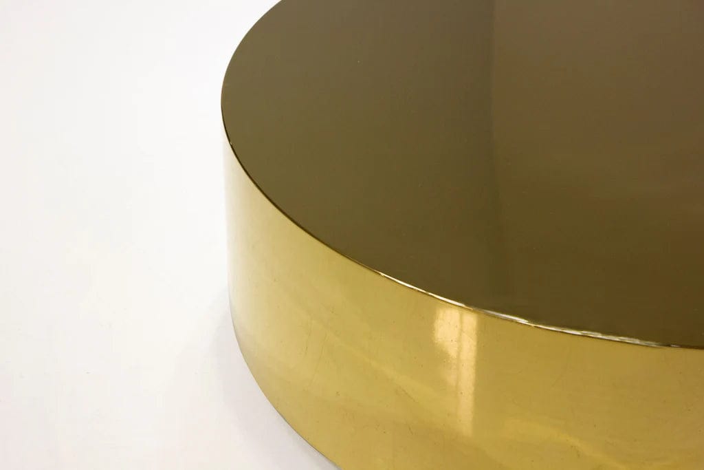 Mobital USA Sphere Coffee Table Polished Gold Stainless Steel WCO-SPHE-GOLD-ROUND - Essential Livingroom