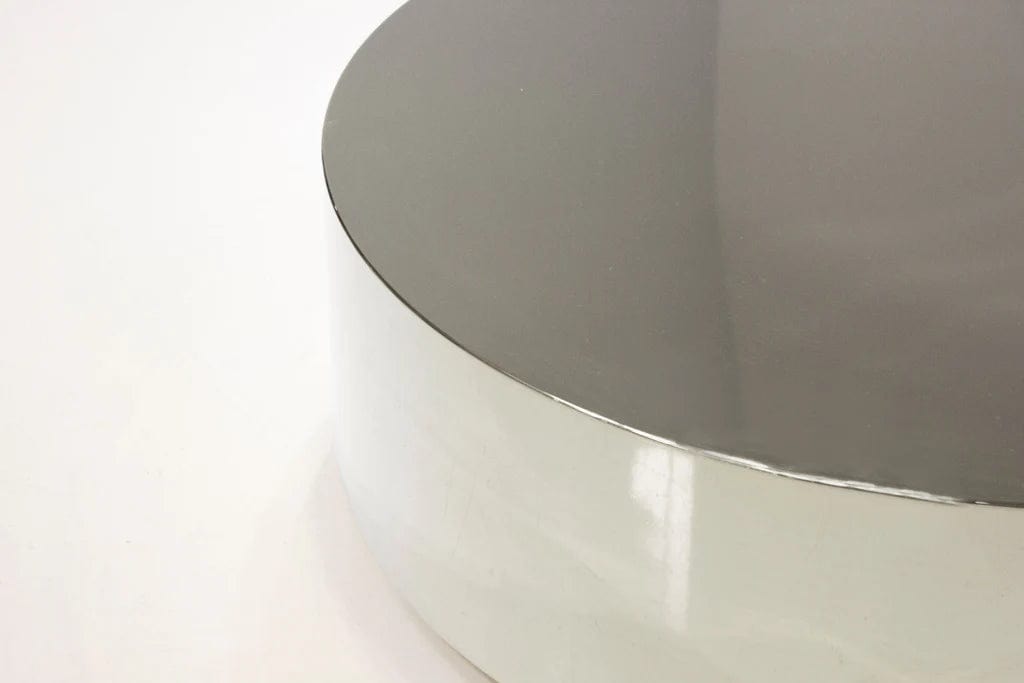 Mobital USA Sphere Coffee Table Polished Stainless Steel WCO-SPHE-STEE-ROUND - Essential Livingroom