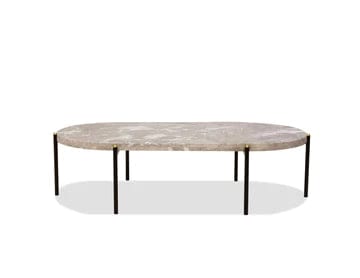 Mobital USA Velodrome Coffee Table Grey Marble Top WCO-VELO-GREY- - Essential Livingroom