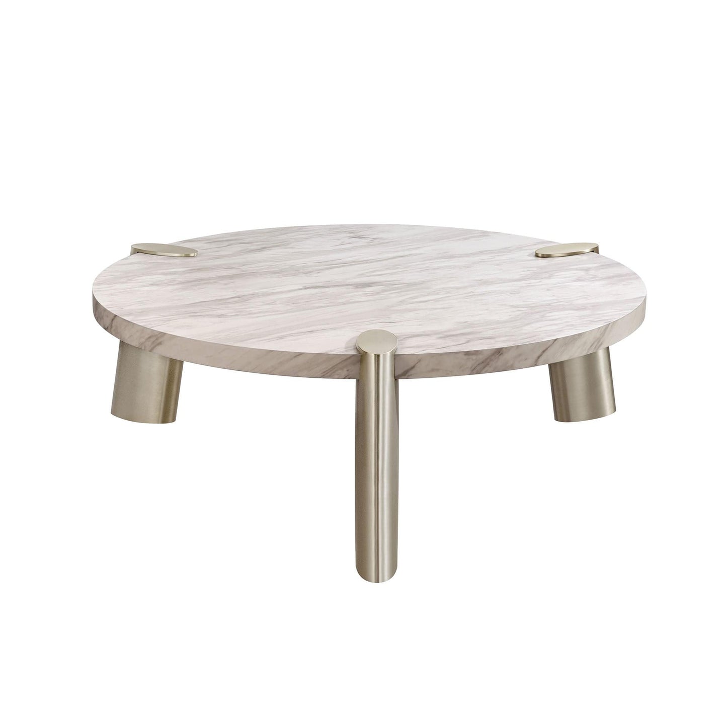 Whiteline Mimeo Large round Coffee Table - Essential Livingroom