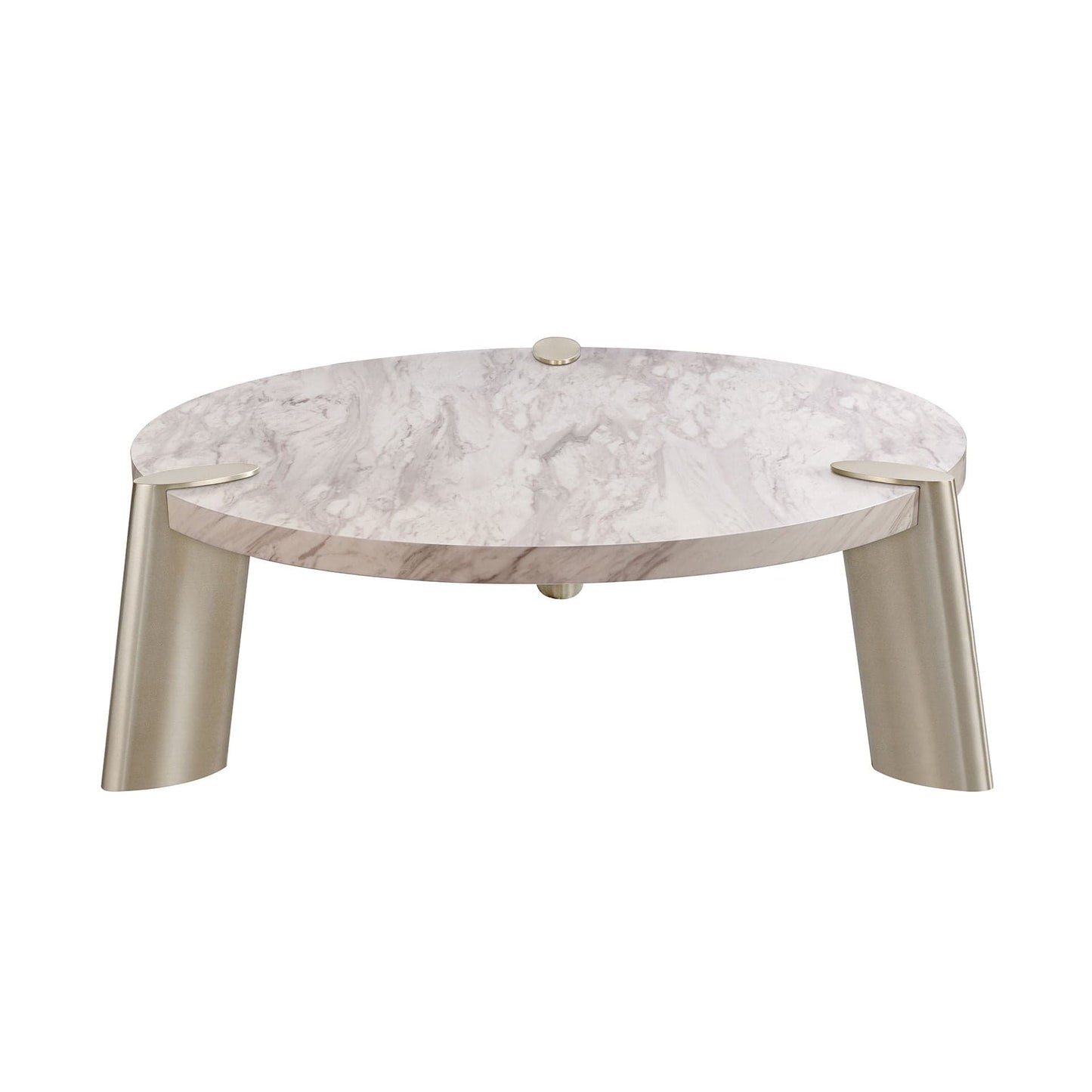 Whiteline Mimeo Large round Coffee Table - Essential Livingroom