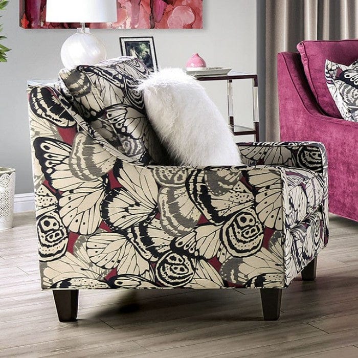 Furniture of America Schenley Upholstered Chair IDF-8016-CH