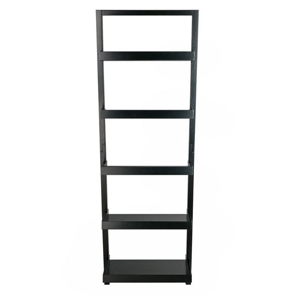 Winsome Bellamy 3-Pc Leaning Desk & Shelf Set, Black 29335 - Essential Livingroom