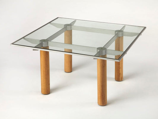 Butler Specialty Company Cirrus Glass & Metal Coffee Table, Multi-Color 3782140