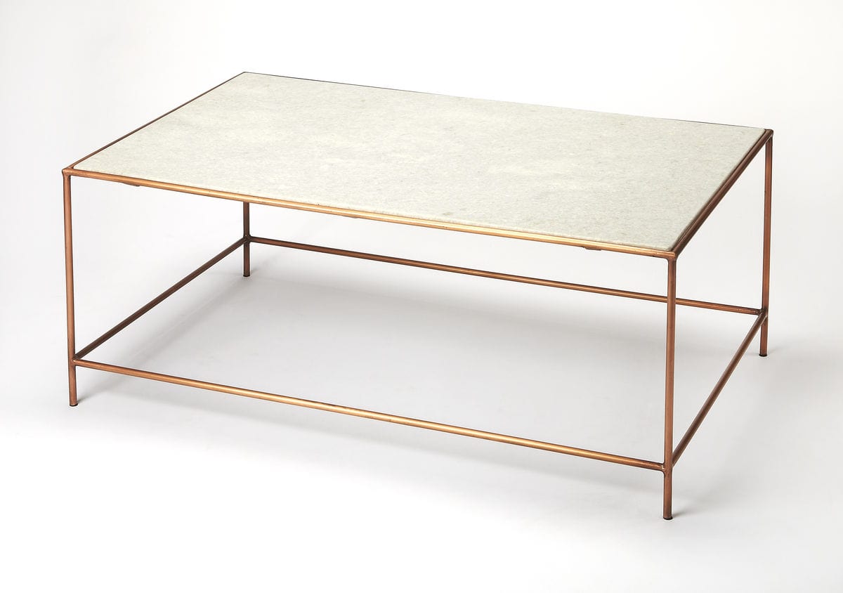 Butler Specialty Company Copperfield Marble Coffee Table, Multi-Color 3871389