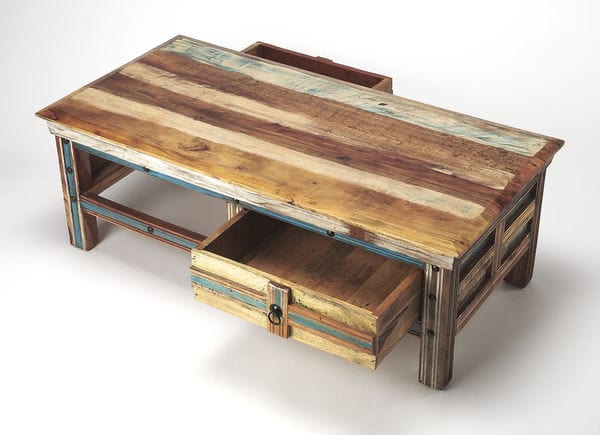 Butler Specialty Company Reverb Painted Rustic Coffee Table, Multi-Color 5259290
