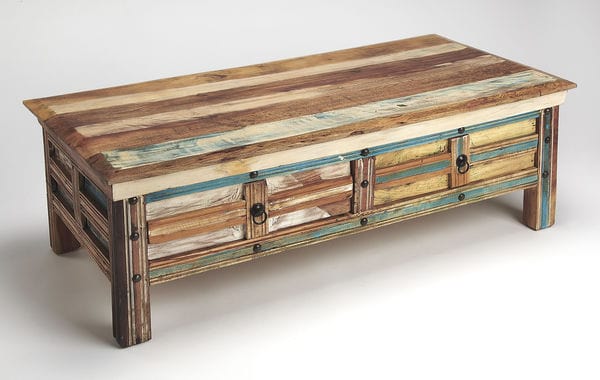 Butler Specialty Company Reverb Painted Rustic Coffee Table, Multi-Color 5259290