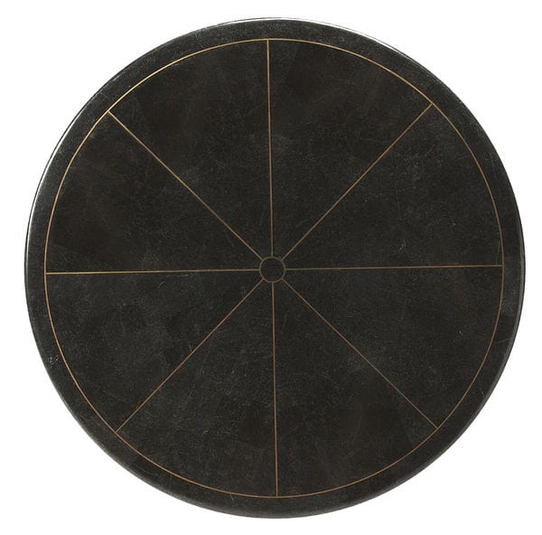 Butler Specialty Company Fleming Fossil Stone & Metal Coffee Table, Black 5274025