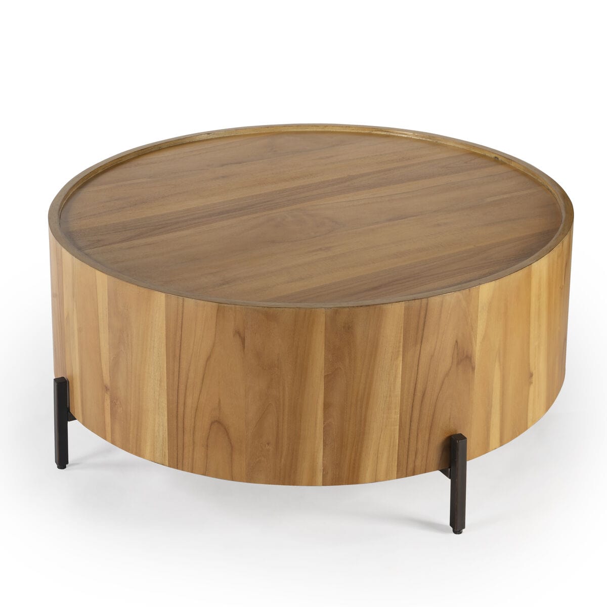 Butler Specialty Company Tori Round Coffee Table, Light Brown 5514273