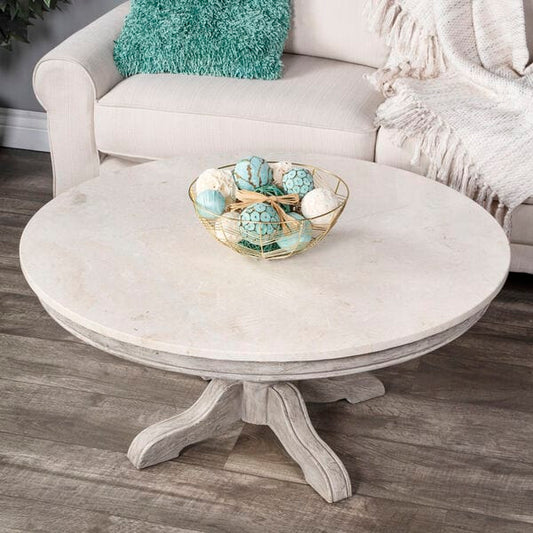 Butler Specialty Company Danielle Marble Coffee Table, Gray 5516329