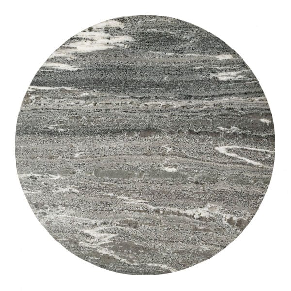 Butler Specialty Company Grafton Marble Round Coffee Table, Gold, Gray 5628025