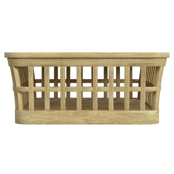 Butler Specialty Company Monhegan Outdoor Teak and Marble Coffee Table, Light Brown 5666436