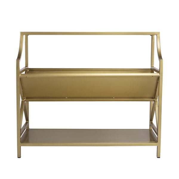 Butler Specialty Company Keats Library 2 Tier 36"W Bookcase, Gold 6112330