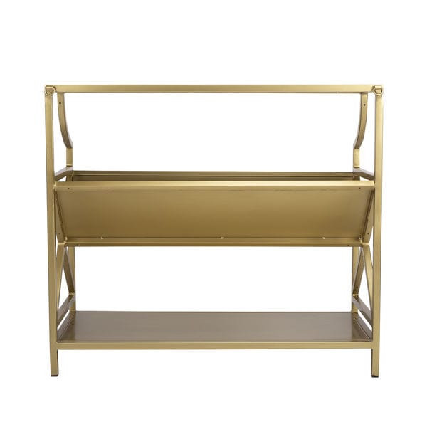 Butler Specialty Company Keats Library 2 Tier 36"W Bookcase, Gold 6112330