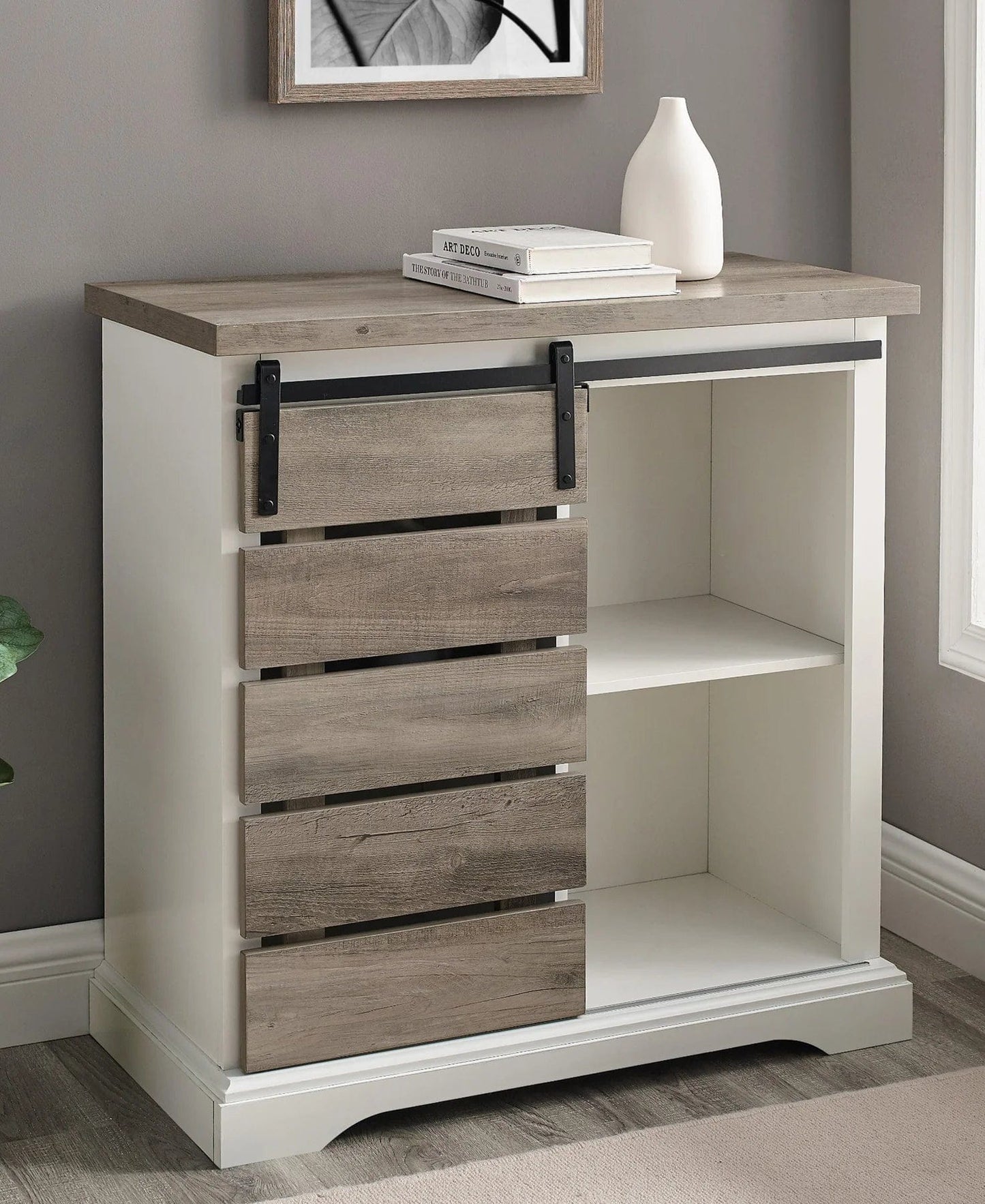 Walker Edison Rustic Farmhouse Console
