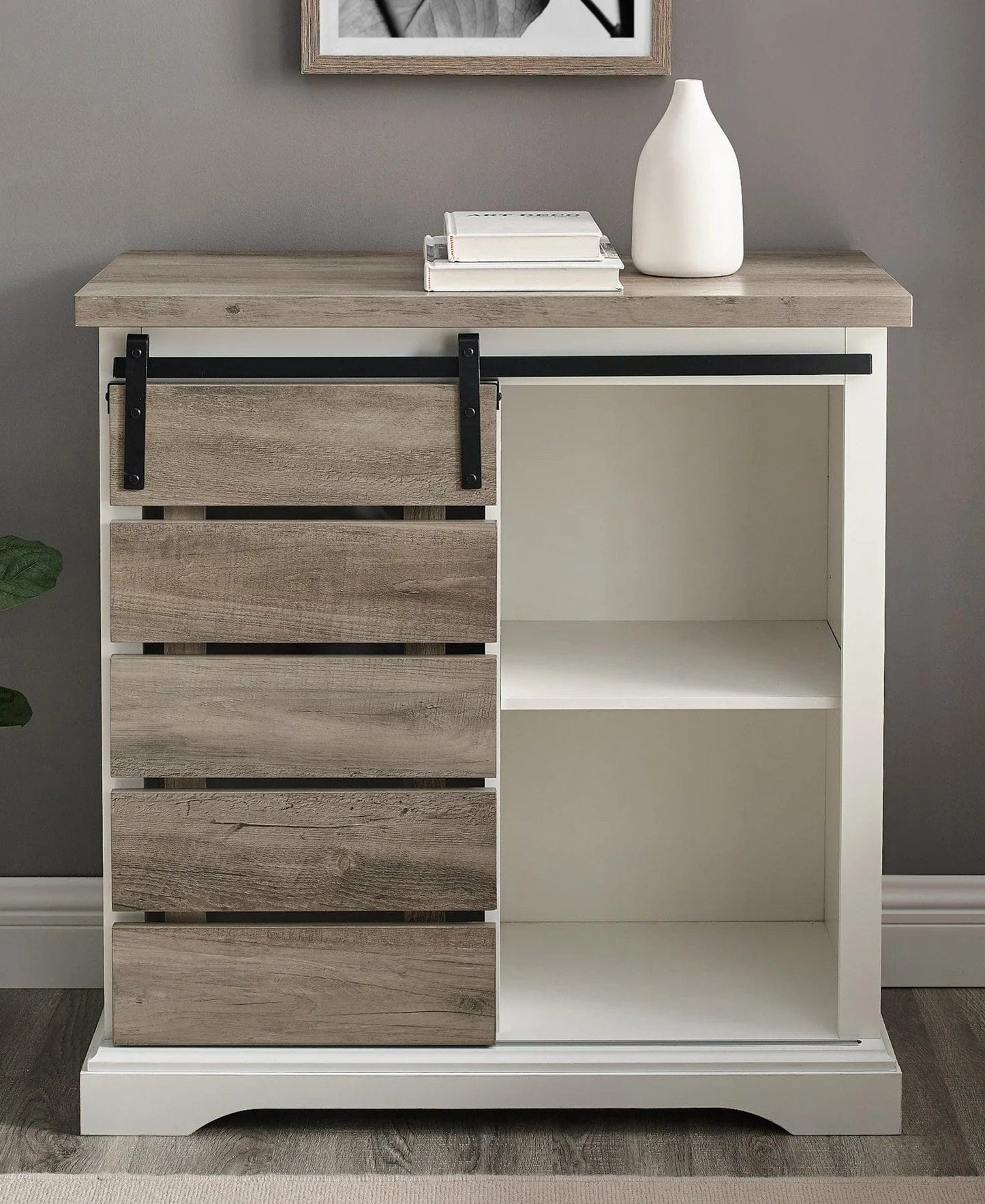 Walker Edison Rustic Farmhouse Console