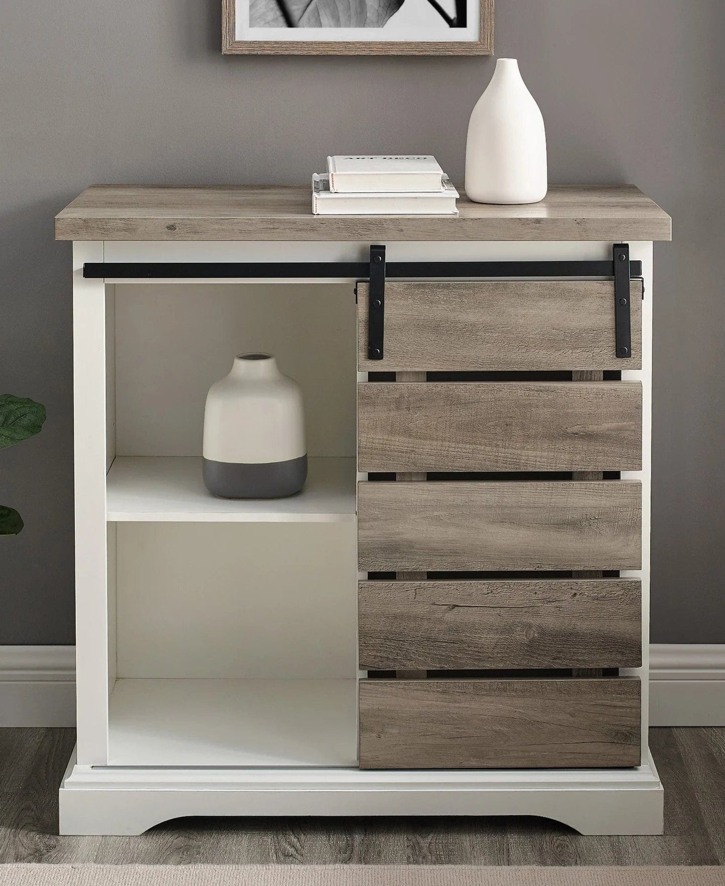 Walker Edison Rustic Farmhouse Console