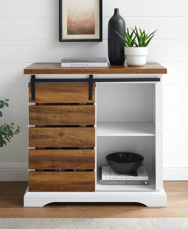 Walker Edison Rustic Farmhouse Console