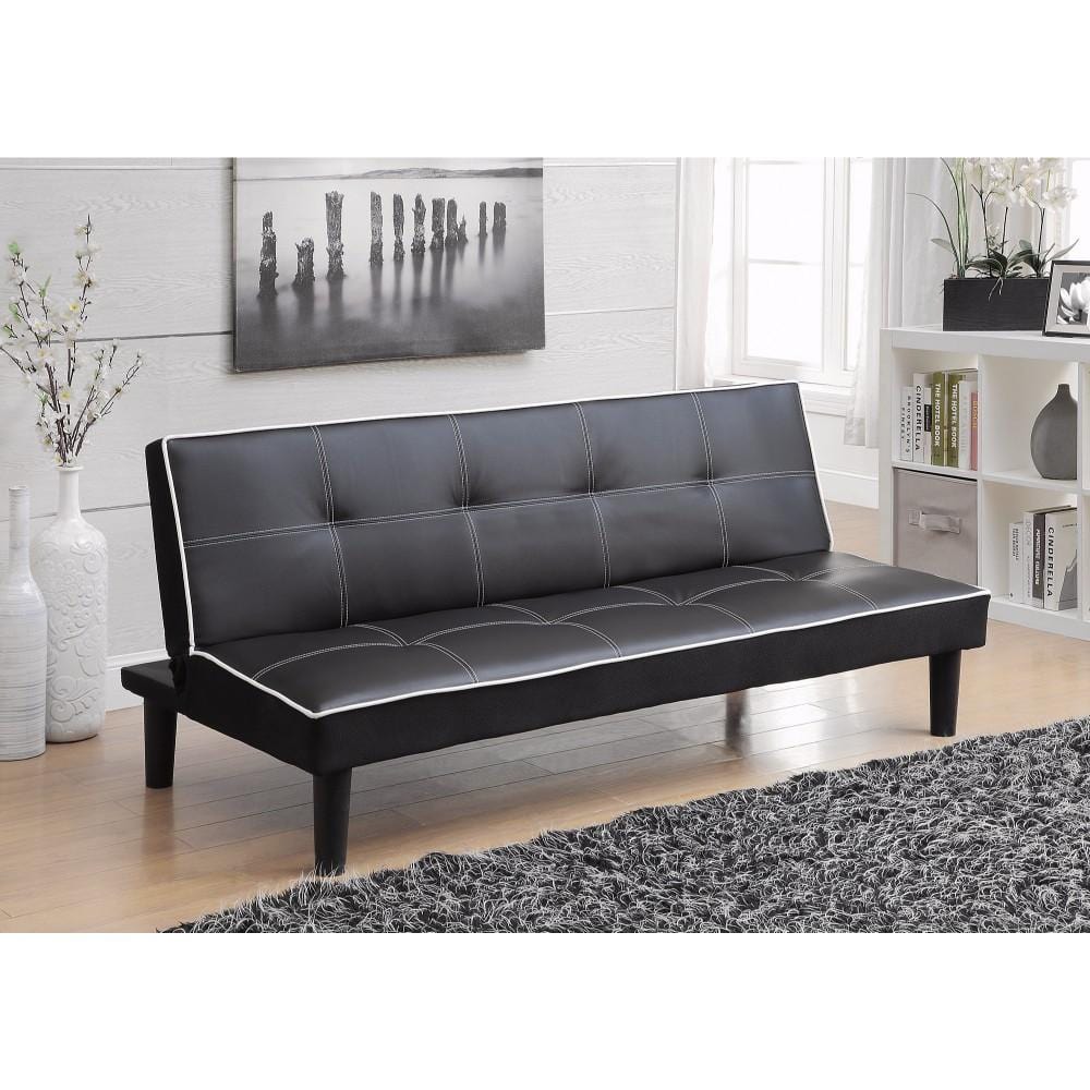 Benzara Contemporary Sofa Bed, Black BM159010