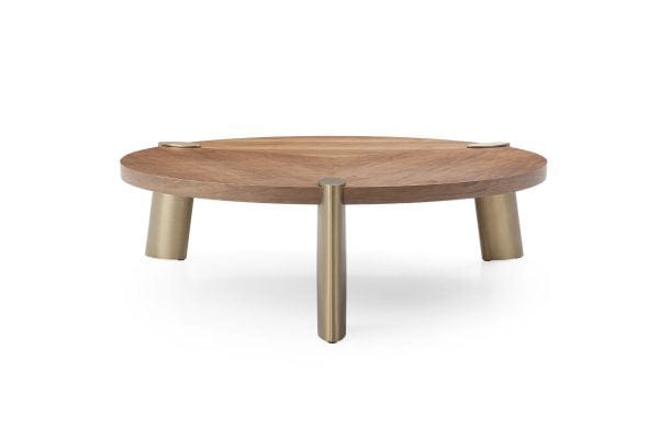 Whiteline Mimeo Large round Coffee Table - Essential Livingroom