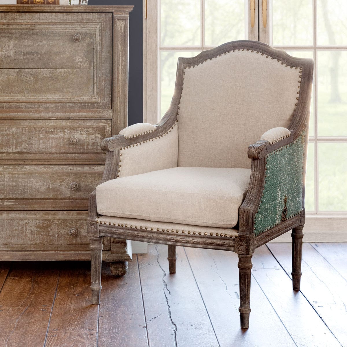 Parkhill Simone Upholstered Arm Chair EFS06072 - Essential Livingroom
