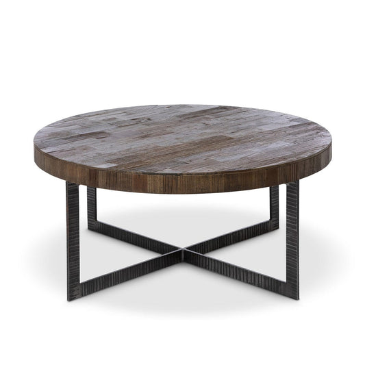 Parkhill Recycled Elm and Iron Coffee Table EFT26076