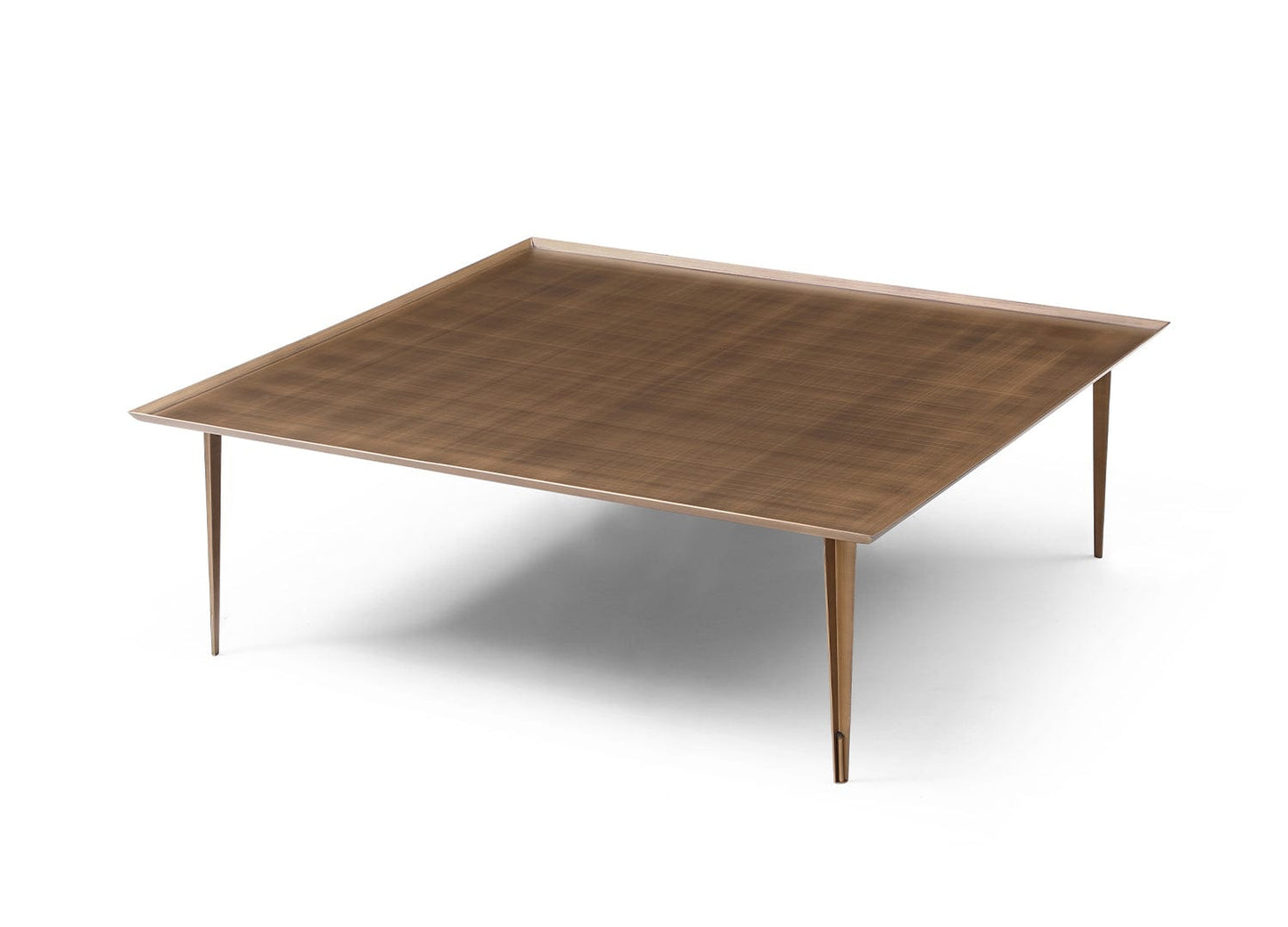 Whiteline Nia Coffee Table, Brushed Bronze Structure CT1882-BRZ - Essential Livingroom