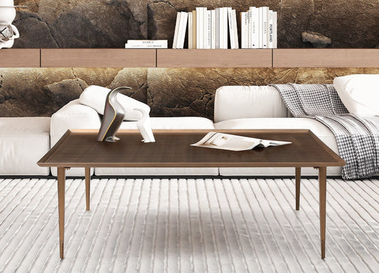 Whiteline Nia Coffee Table, Brushed Bronze Structure CT1882-BRZ - Essential Livingroom