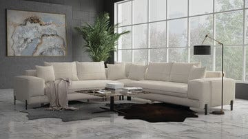 Mobital USA Navajo 39" Square Coffee Table Dark Emperador Marblee WCO-NAVA-DEMP-SQPCB - Essential Livingroom