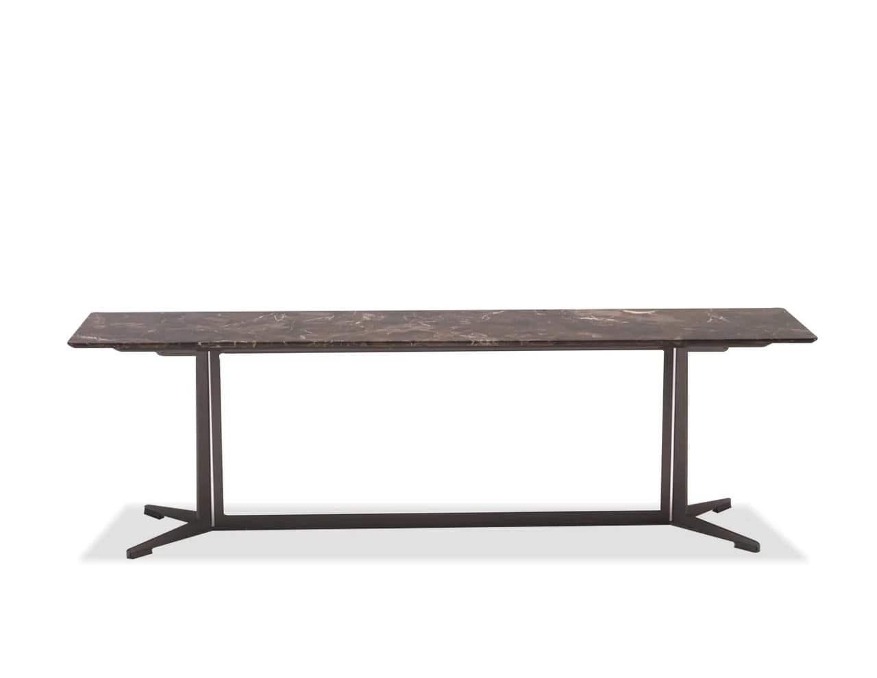 Mobital USA Navajo Sofa Table Dark Emperador Marble WSO-NAVA-DEMP-PCBLA - Essential Livingroom