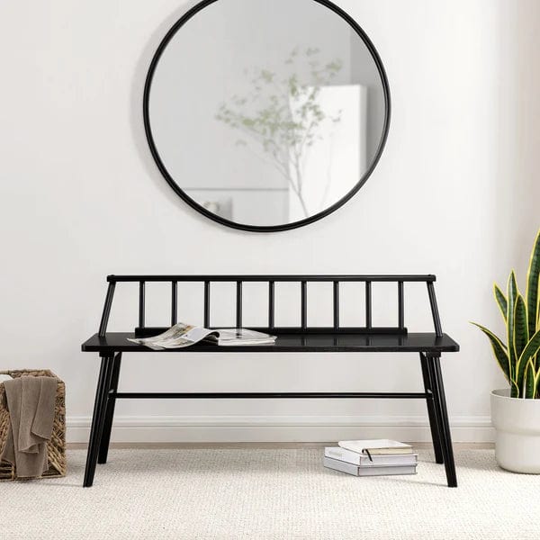 Walker Edison 47" Low Back Spindle Bench