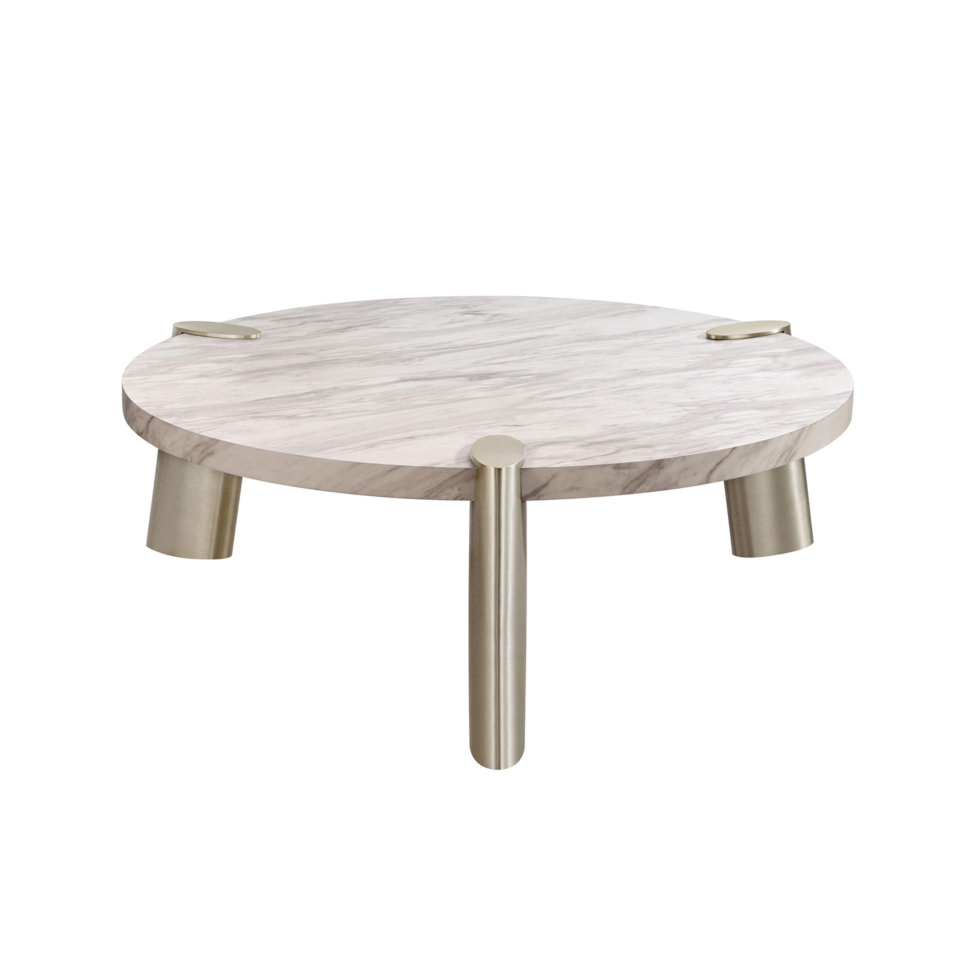 Whiteline Mimeo Large round Coffee Table - Essential Livingroom