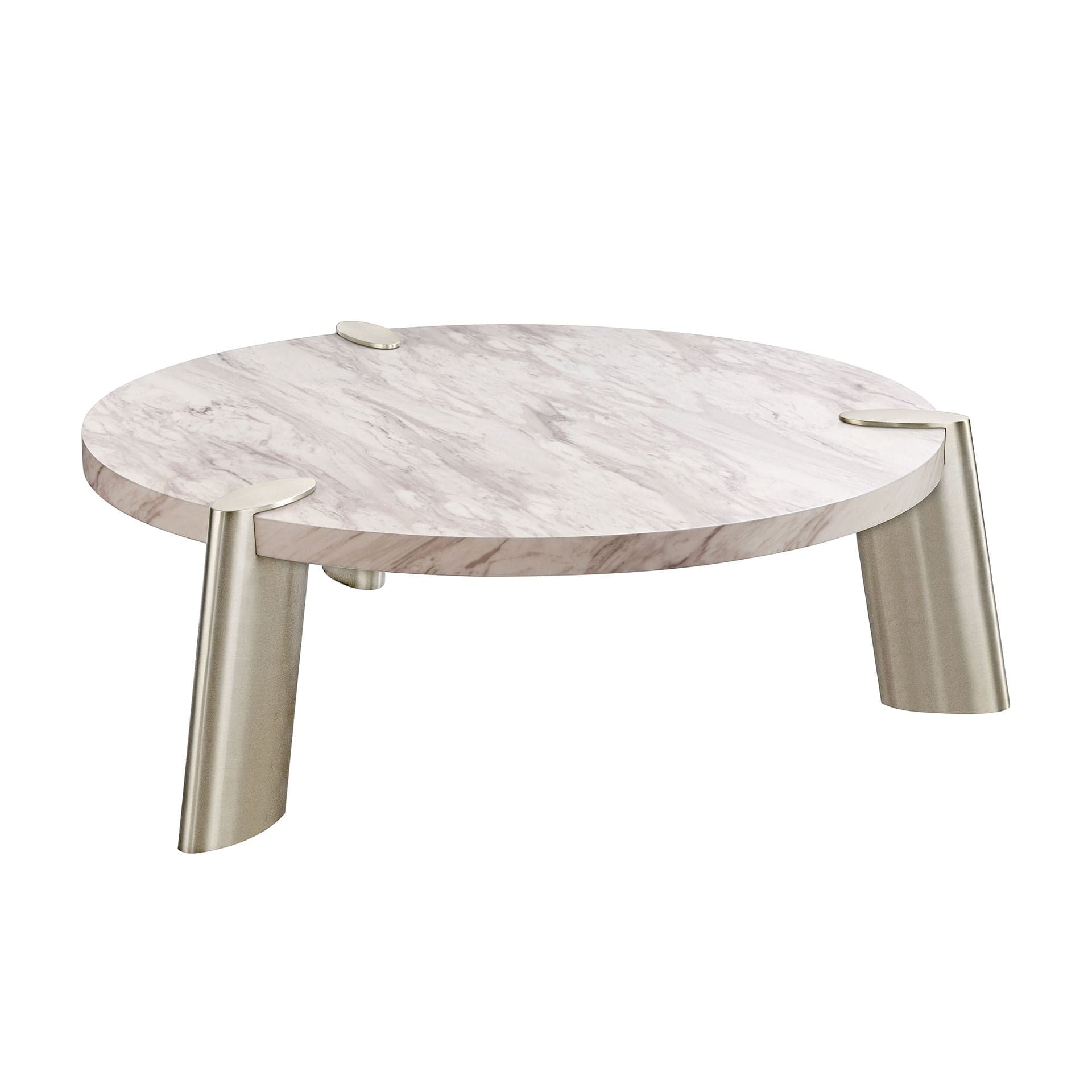 Whiteline Mimeo Large round Coffee Table - Essential Livingroom