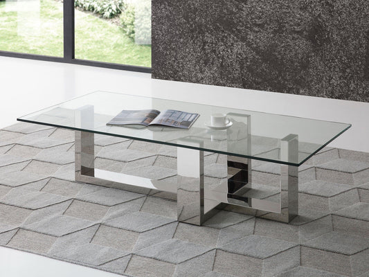 Whiteline Blake Rectangle coffee table CT1439 - Essential Livingroom