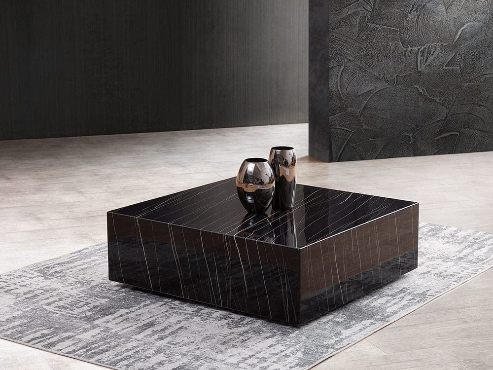 Whiteline Cube Square Coffee table - Essential Livingroom