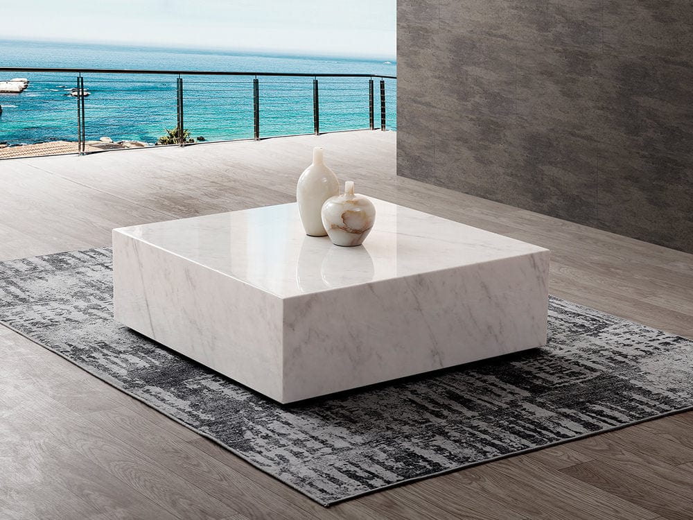 Whiteline Cube Square Coffee table - Essential Livingroom